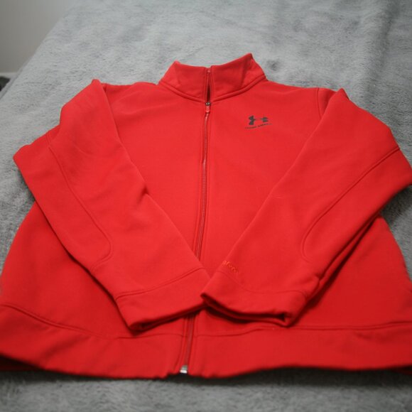 Under Armour Storm Men's Zip Up Sweatshirt/Jacket, Size XL, Red - Picture 4 of 4
